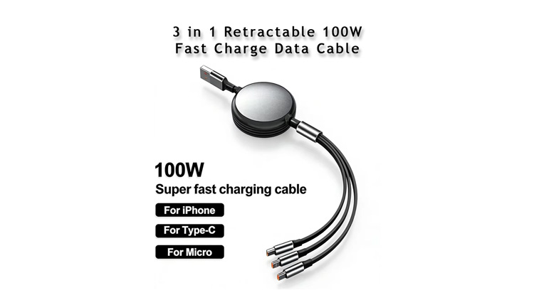3-in-1-Retractable-100W-Fast-Charge-Data-Cable